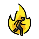 Evacuate Fire SVG Icon